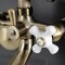Kingston Brass Wall Mount Clawfoot Tub Faucet with Hand Shower, Antique Brass KS266PXAB - alternate 4
